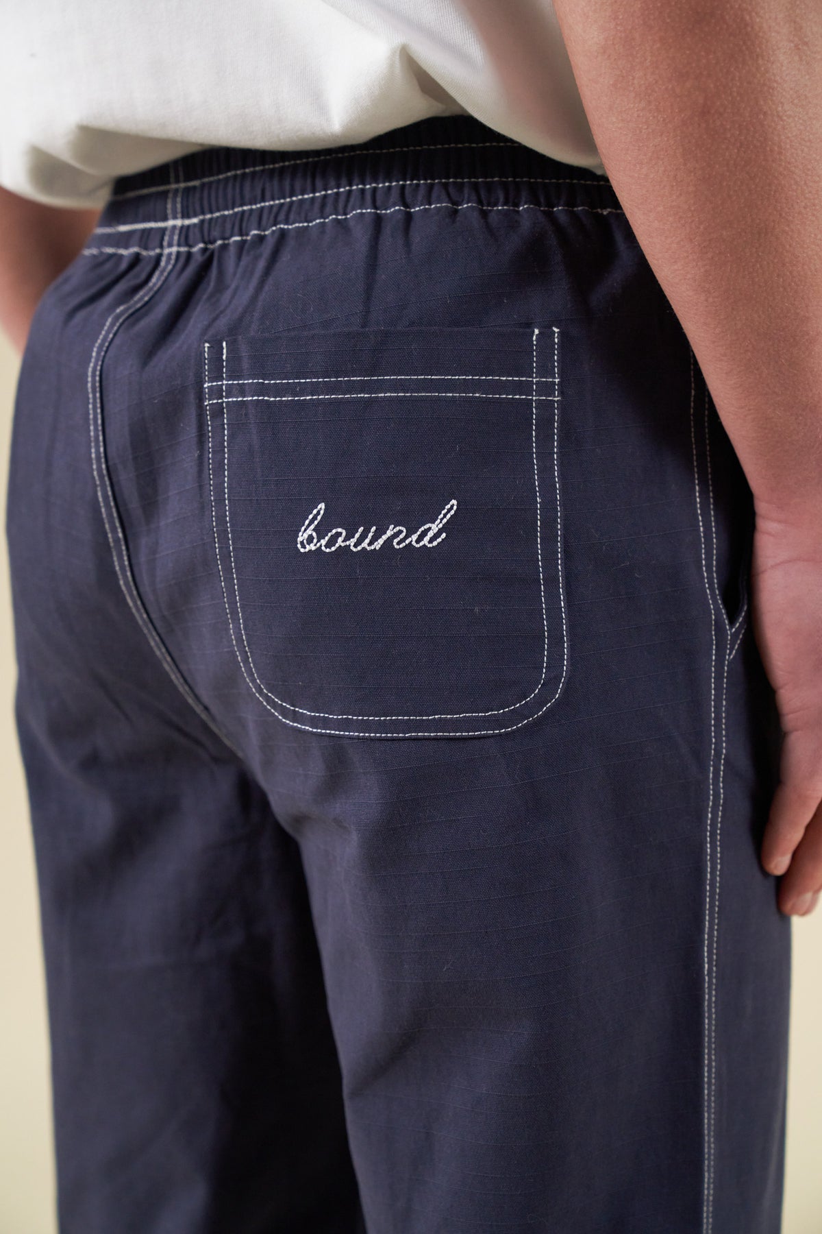 Contrast Ripstop bound Contrast Ripstop Canvas Trouser - Mid Blue – UN:IK Clothing