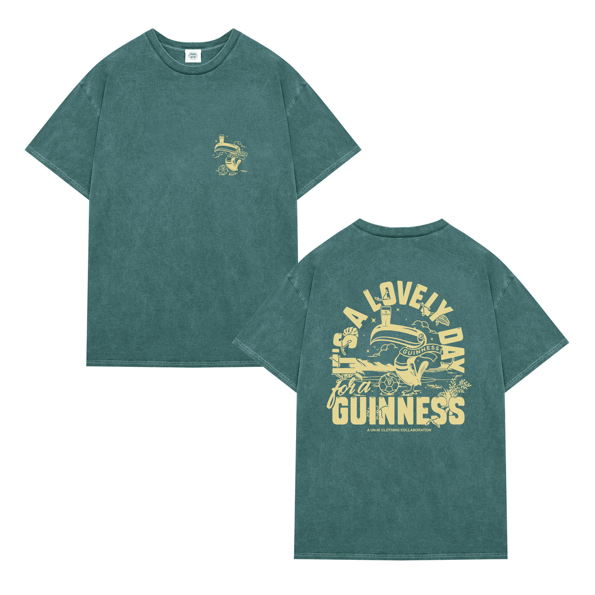 Football Toucan Vintage Washed Tee · Green